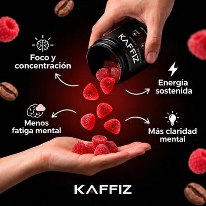 Gomitas de Cafeína | Atencion + Foco en cuestion de minutos